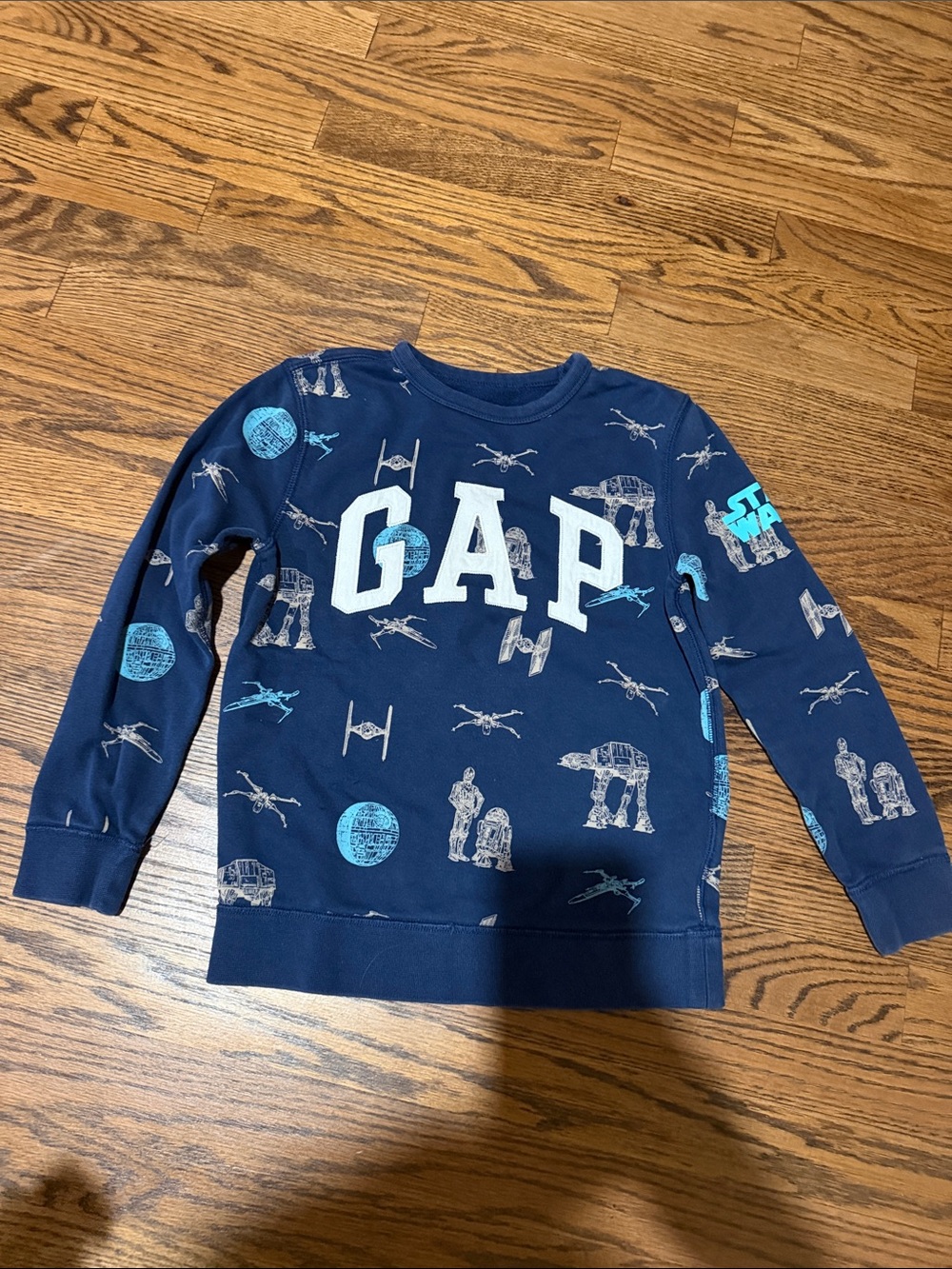 GAP Boys Navy Blue Star Wars Logo Sweatshirt